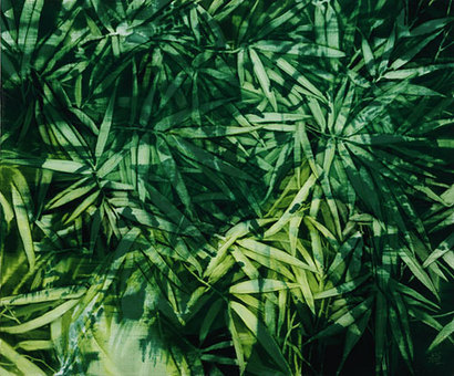 Leaf-and-Bamboo: 73x61cm, 캔버스에 유화, 2015년