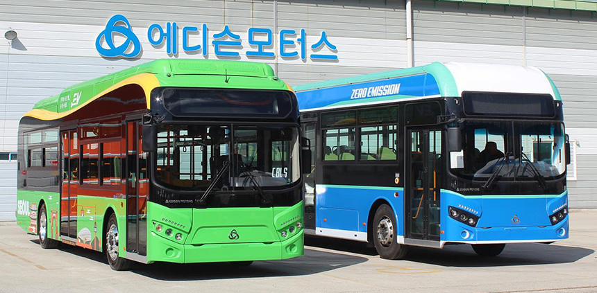에디슨모터스는 천연가스 버스, 전기 버스·트럭 등을 전문적으로 생산하고 있다. ​사진=에디슨모터스 페이스북