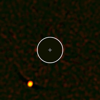 앞서 VLT의 SPHERE 장비를 통해 확인한 외계행성 HIP 65426b의 존재. 사진=ESO